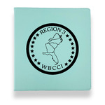 Region 3 Logo Leather Binder - 1" - Teal