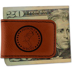 Region 3 Logo Leatherette Magnetic Money Clip