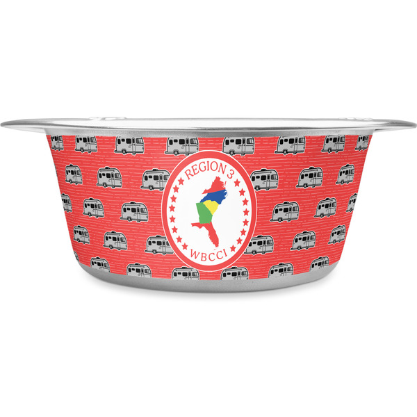 Custom Region 3 Logo Stainless Steel Dog Bowl