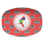 Region 3 Logo Plastic Platter - Microwave & Oven Safe Composite Polymer