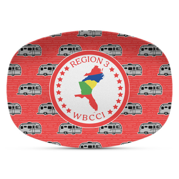 Custom Region 3 Logo Plastic Platter - Microwave & Oven Safe Composite Polymer