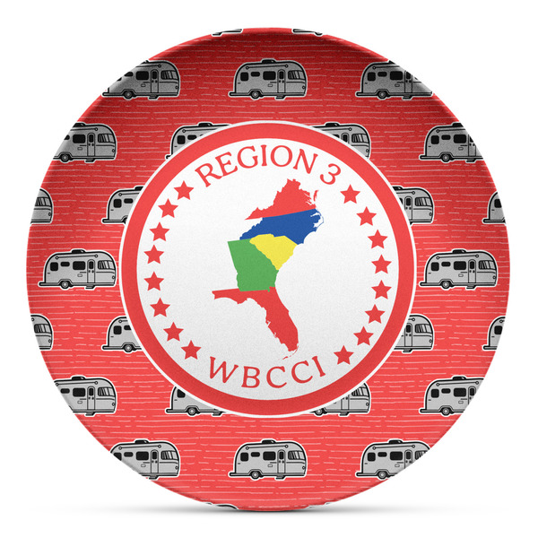 Custom Region 3 Logo Microwave Safe Plastic Plate - Composite Polymer