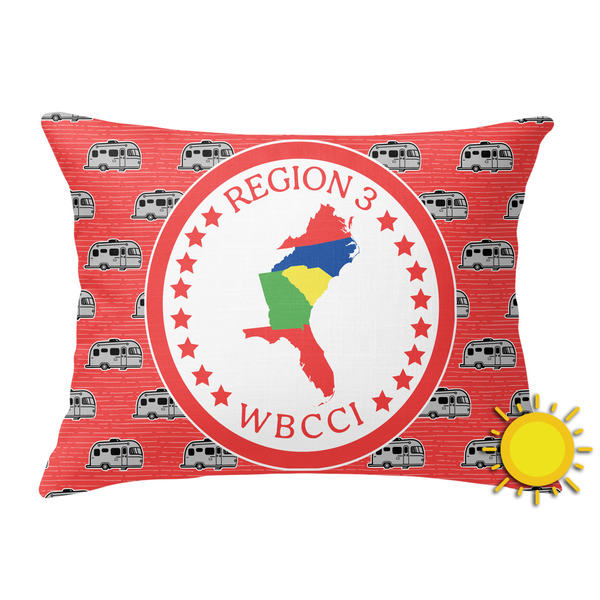 Custom Region 3 Logo Outdoor Throw Pillow - Rectangular