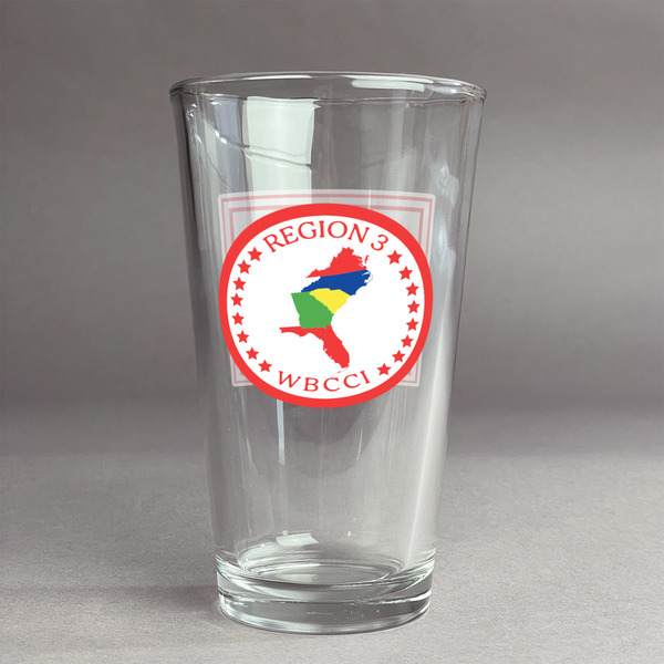 Custom Region 3 Logo Pint Glass - Full Color Logo