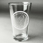 Region 3 Logo Pint Glass - Laser Engraved - Single