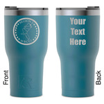 Region 3 Logo RTIC Tumbler - Dark Teal - Laser Engraved - Double-Sided