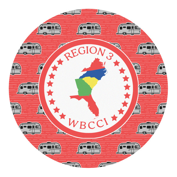 Custom Region 3 Logo Round Decal - Large