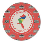 Region 3 Logo Round Linen Placemat - Single-Sided - Single