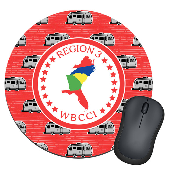 Custom Region 3 Logo Round Mouse Pad