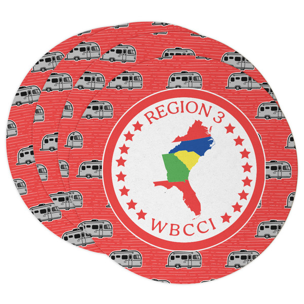 Custom Region 3 Logo Round Paper Coasters