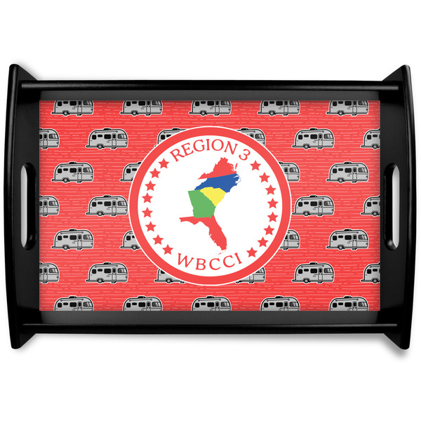 Custom Region 3 Logo Black Wooden Tray - Small