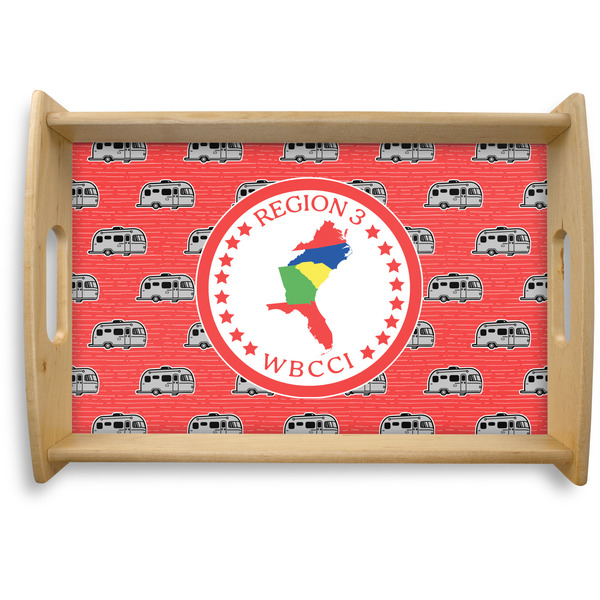 Custom Region 3 Logo Natural Wooden Tray - Small