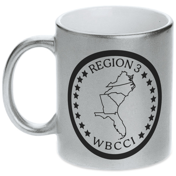 Custom Region 3 Logo Metallic Silver Mug