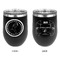 Region 3 Logo Stainless Wine Tumblers - Black - Double Sided - Approval