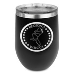 Region 3 Logo Stemless Stainless Steel Wine Tumbler - Black - Double-Sided