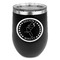 Region 3 Logo Stainless Wine Tumblers - Black - Double Sided - Front