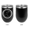 Region 3 Logo Stainless Wine Tumblers - Black - Single Sided - Approval