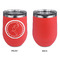 Region 3 Logo Stainless Wine Tumblers - Coral - Single Sided - Approval