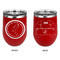 Region 3 Logo Stainless Wine Tumblers - Red - Double Sided - Approval