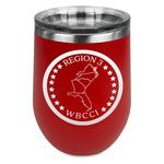 Region 3 Logo Stemless Stainless Steel Wine Tumbler - Red - Double-Sided