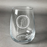 Region 3 Logo Stemless Wine Glass - Laser Engraved