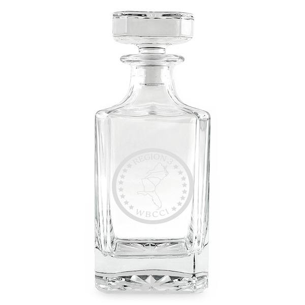 Custom Region 3 Logo Whiskey Decanter - 26 oz Square