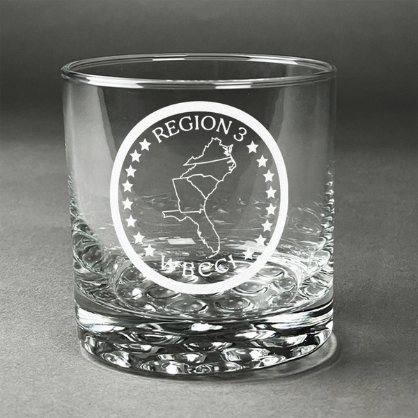 Custom Region 3 Logo Whiskey Glass - Engraved - Single