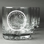 Region 3 Logo Whiskey Glasses - Engraved - Set of 4