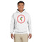 Region 3 Logo White Hoodie on Model - Front