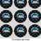 Airstream Indie Club Logo 2" Multipurpose Round Labels - Sheet