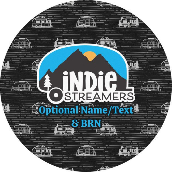 Custom Airstream Indie Club Logo Multipurpose Round Labels - 2"