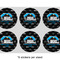 Airstream Indie Club Logo 3" Multipurpose Round Labels - Sheet