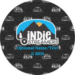 Airstream Indie Club Logo Multipurpose Round Labels - 4"