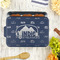 Airstream Indie Club Logo Aluminum Baking Pan - Navy Lid - LIFESTYLE