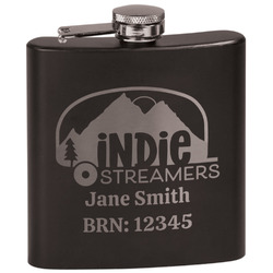 Airstream Indie Club Logo Black Flask Set