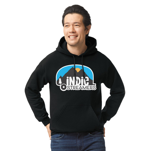 Custom Airstream Indie Club Logo Hoodie - Black - Medium