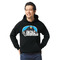 Airstream Indie Club Logo Black Hoodie on Model - Front