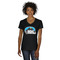 Airstream Indie Club Logo Black V-Neck T-Shirt on Model - Front