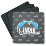 Airstream Indie Club Logo Square Rubber Backed Coasters - Set of 4