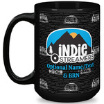 Airstream Indie Club Logo 15 oz Coffee Mug - Black