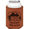 Airstream Indie Club Logo Cognac Leatherette Can Sleeve - Single Front