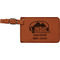 Airstream Indie Club Logo Cognac Leatherette Luggage Tags