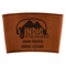 Airstream Indie Club Logo Cognac Leatherette Mug Sleeve - Flat