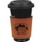 Airstream Indie Club Logo Cognac Leatherette Mug Sleeve - Front