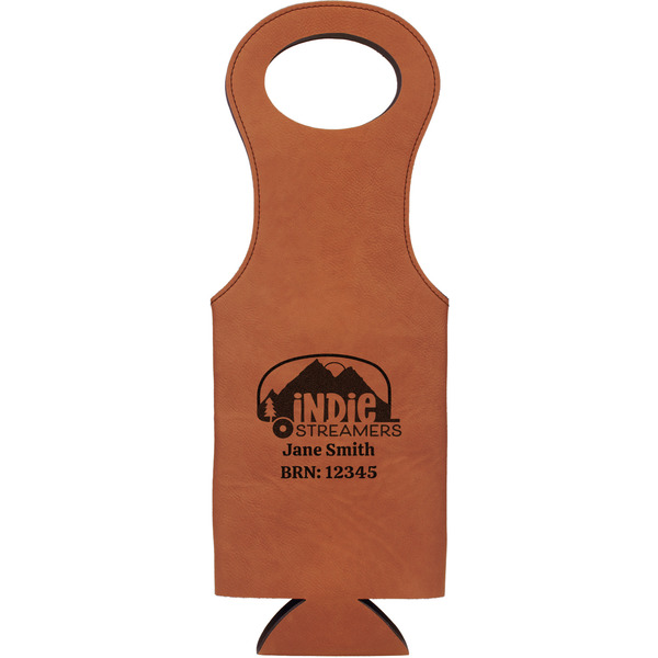 Custom Airstream Indie Club Logo Leatherette Wine Tote