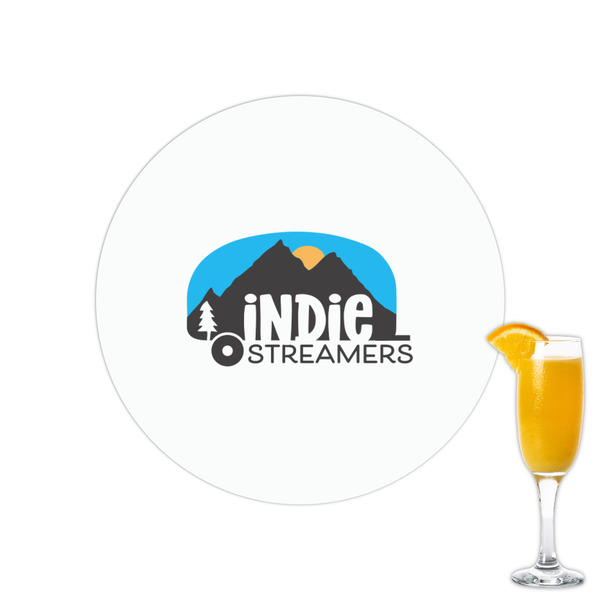 Custom Airstream Indie Club Logo Printed Drink Topper - 2.15"