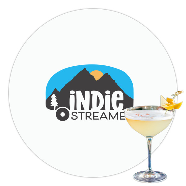 Custom Airstream Indie Club Logo Printed Drink Topper - 3.5"