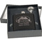 Airstream Indie Club Logo Engraved Black Flask Gift Set