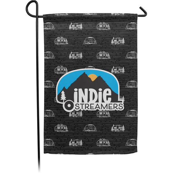 Custom Airstream Indie Club Logo Garden Flag - Small - Double-Sided