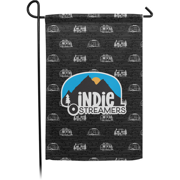 Custom Airstream Indie Club Logo Garden Flag - Small - Single-Sided